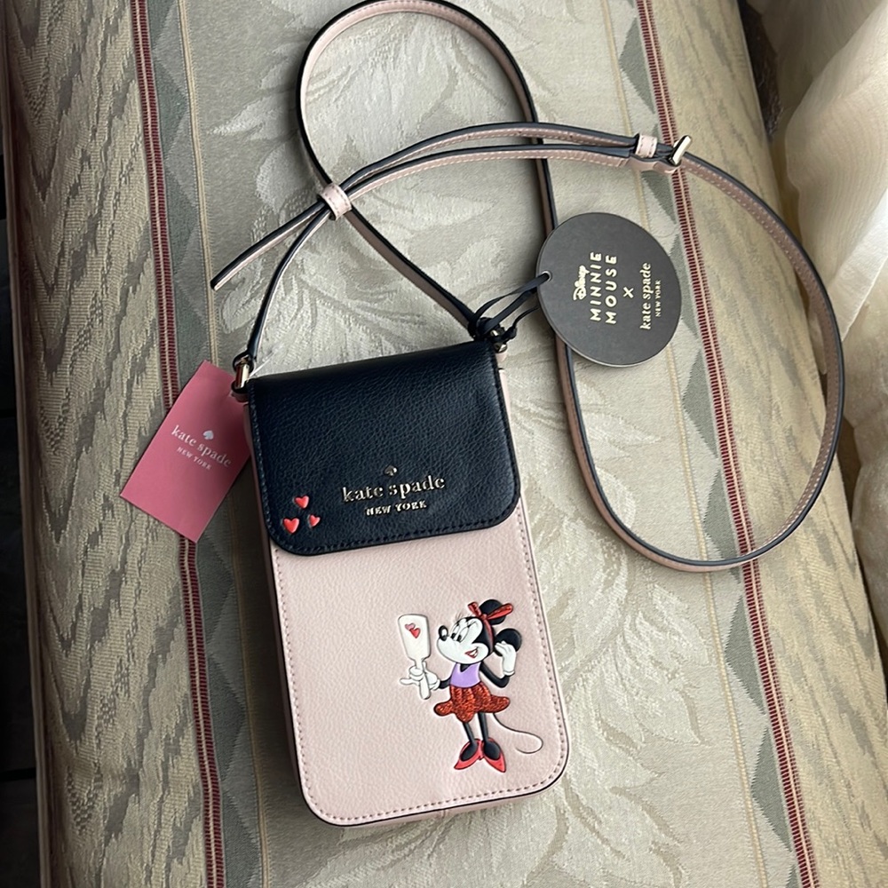 Kate Spade Minnie Mouse Phone Crossbody bag.